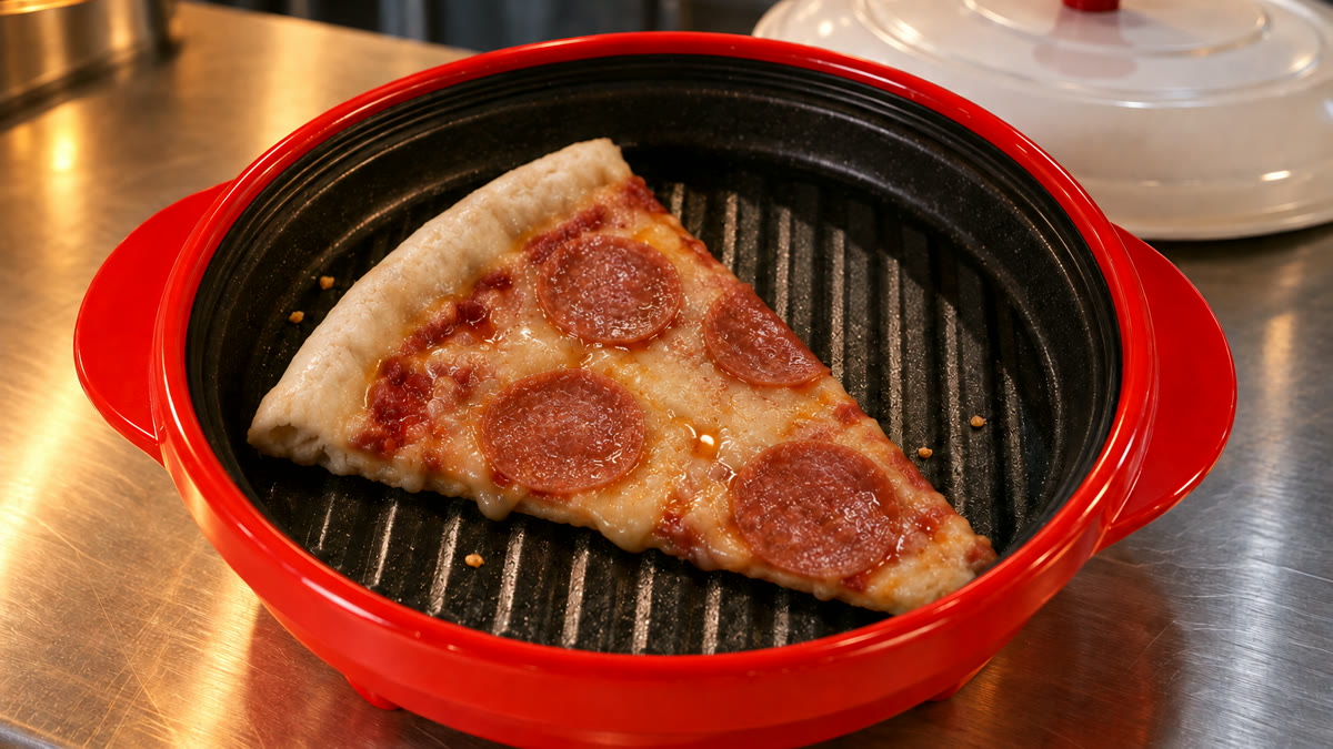 A limp soggy microwaved slice